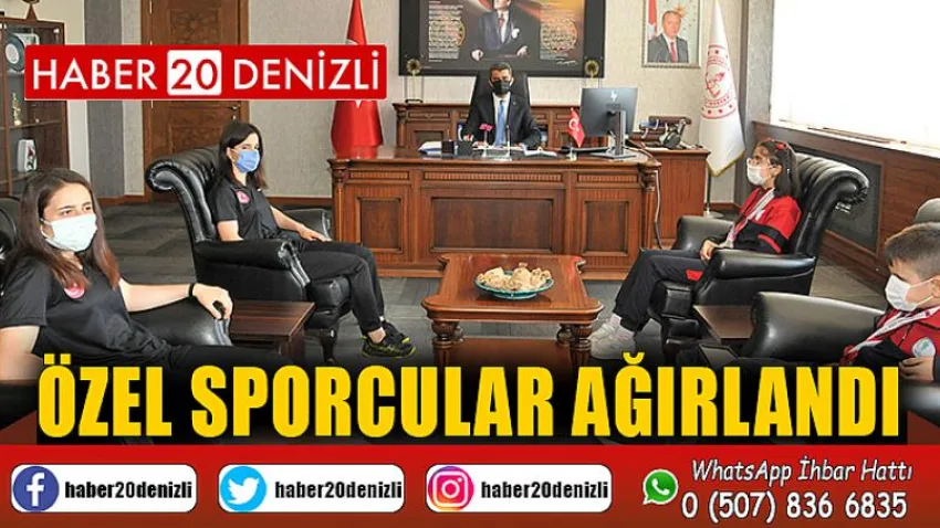 Özel sporcular ağırlandı