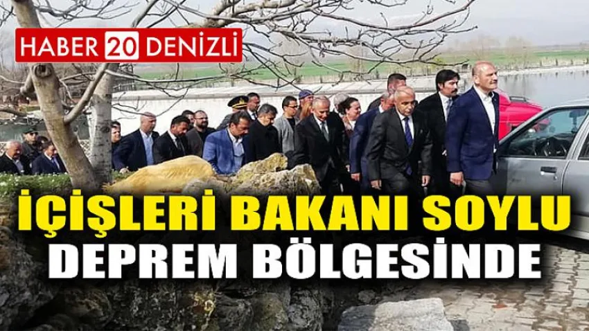 İçişleri Bakanı Soylu Deprem Bölgesinde