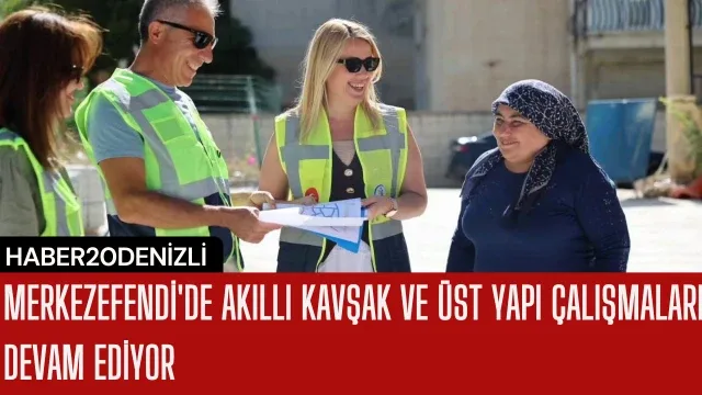 Merkezefendi'de akıllı kavşak ve üst yapı çalışmaları devam ediyor