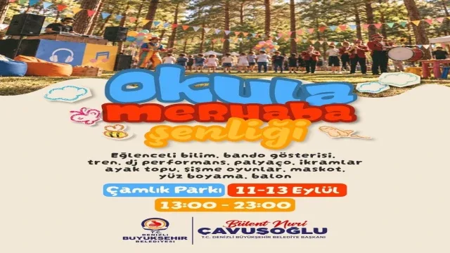 Denizli Büyükşehir 'Okula Merhaba Şenliği' düzenliyor
