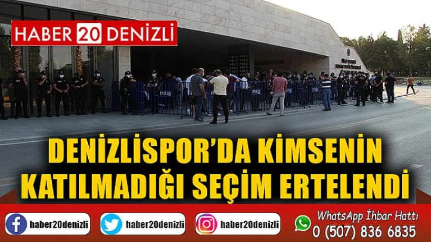Denizlispor’da kimsenin katılmadığı seçim ertelendi
