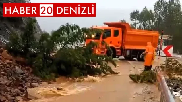Denizli’de şiddetli yağış sel baskınları ve heyelana neden oldu