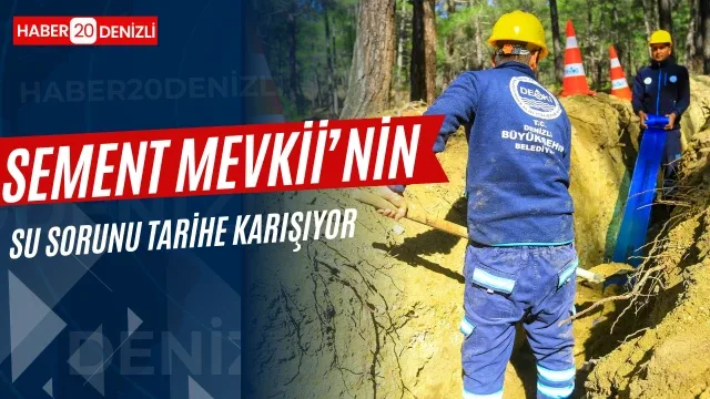Sement Mevkii’nin su sorunu tarihe karışıyor