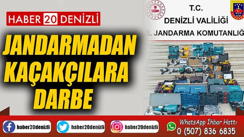 Jandarmadan kaçakçılara darbe