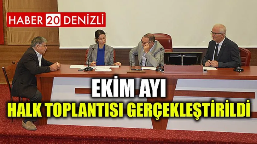 Ekim Ayı Halk Toplantısı Gerçekleştirildi