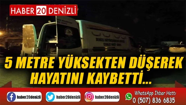 5 metrelik tahta köprüden düşen eski Belediye Başkanı hayatını kaybetti