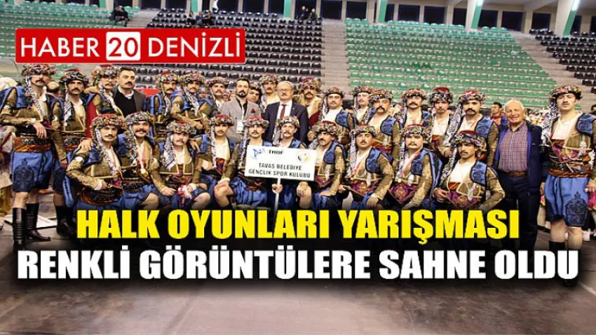 Halk Oyunları Yarışması Renkli Görüntülere Sahne Oldu