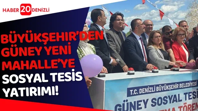 Büyükşehir’den Güney Yeni Mahalle’ye Sosyal Tesis Yatırımı!