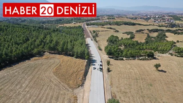 Denizli'de eski Honaz yolu yenileniyor
