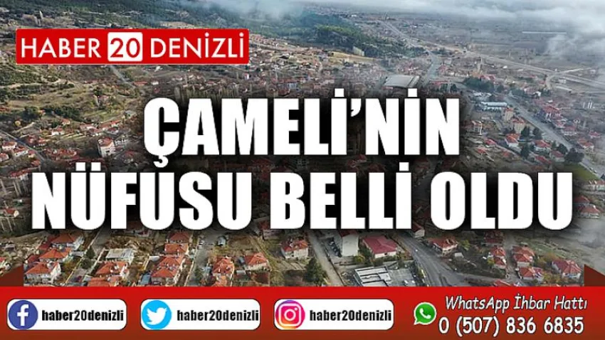 Çameli’nin Nüfusu Belli Oldu