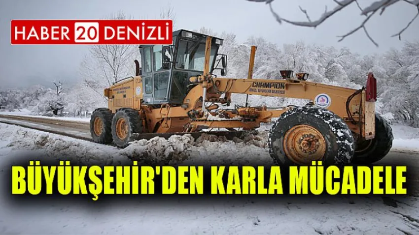 Büyükşehir'den karla mücadele