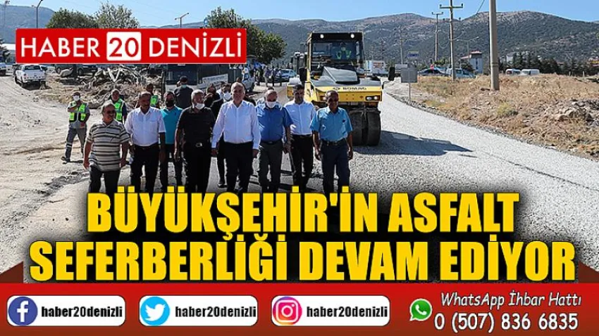 Büyükşehir'in asfalt seferberliği devam ediyor