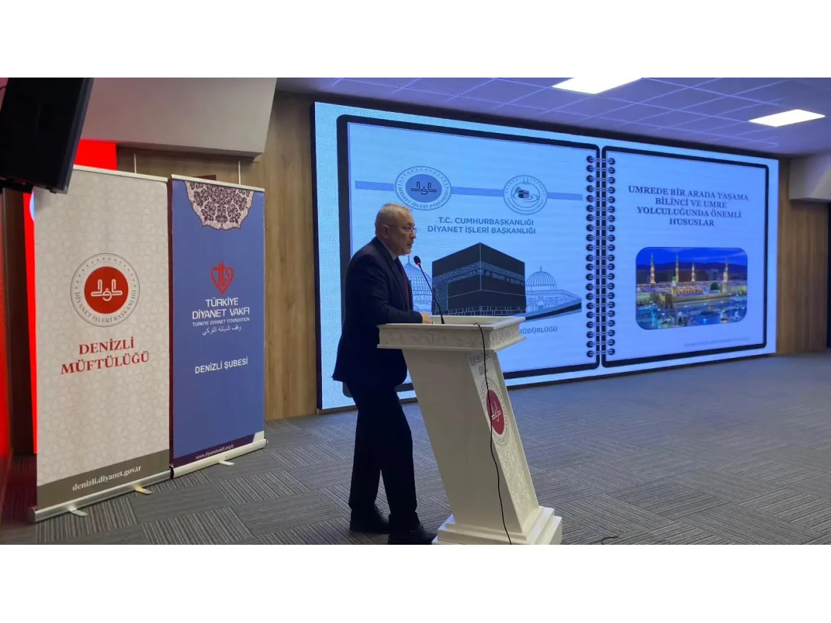 Denizli’de 186 umre yolcusu için bilgilendirme semineri düzenlendi