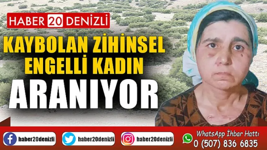 Kaybolan zihinsel engelli kadın aranıyor