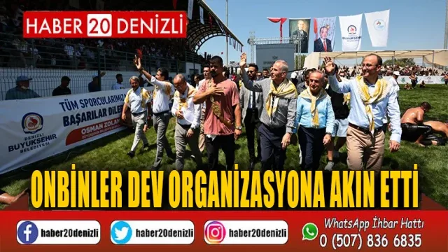 Onbinler dev organizasyona akın etti
