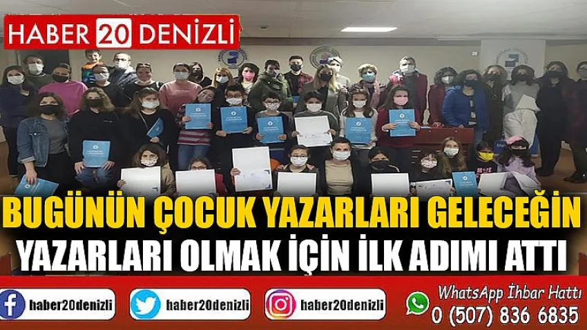 Bugünün çocuk yazarları geleceğin yazarları olmak için ilk adımı attı