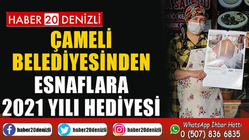Çameli Belediyesinden esnaflara 2021 yılı hediyesi