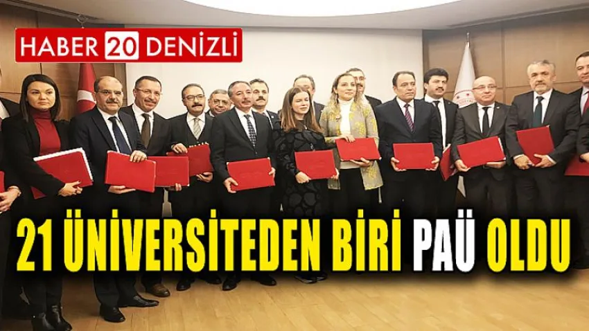 21 Üniversiteden Biri PAÜ Oldu
