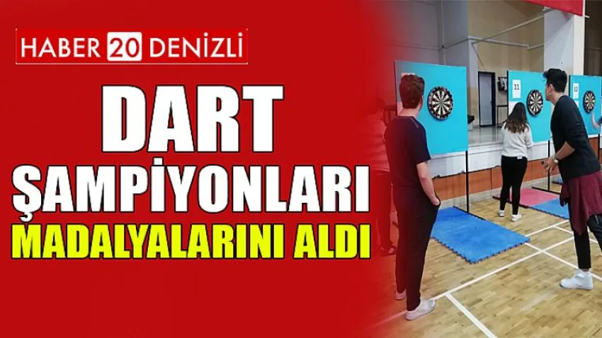 Dart Şampiyonları Madalyalarını Aldı