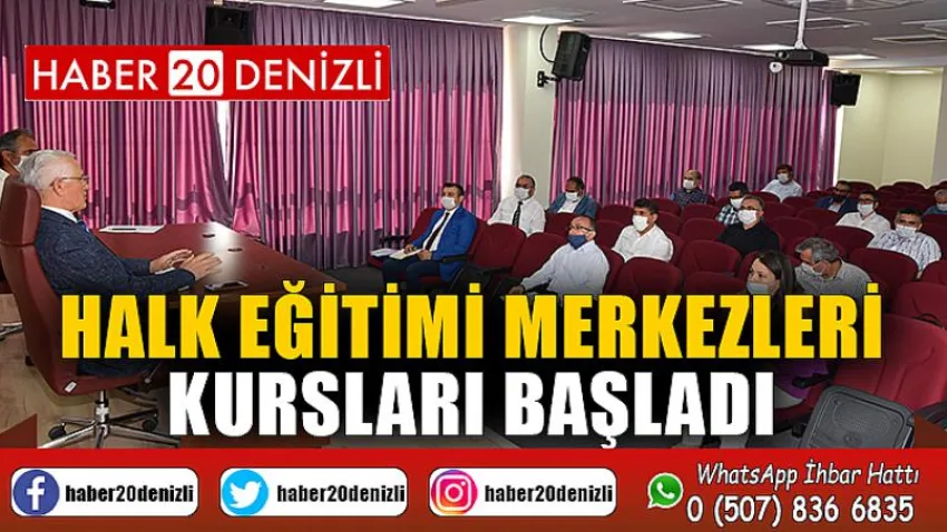 Halk Eğitimi Merkezleri Kursları Başladı
