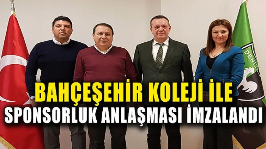Bahçeşehir Koleji ile Sponsorluk Anlaşması İmzalandı