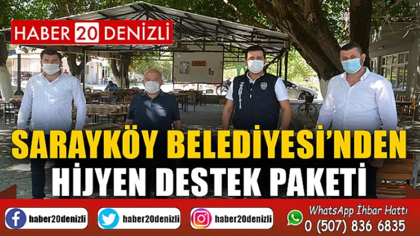 Sarayköy Belediyesi’nden hijyen destek paketi