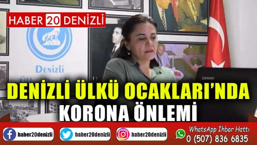 Denizli Ülkü Ocakları’nda Korona Önlemi
