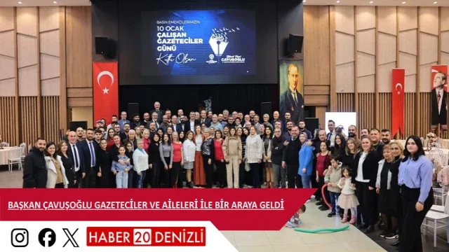 Başkan Çavuşoğlu gazeteciler ve aileleri ile bir araya geldi