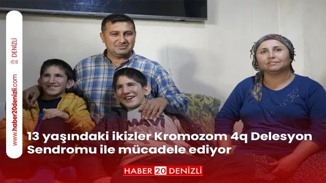 13 yaşındaki ikizler Kromozom 4q Delesyon Sendromu ile mücadele ediyor