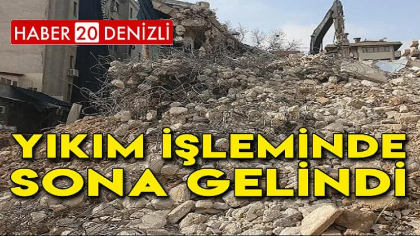 Yıkım İşleminde Sona Gelindi