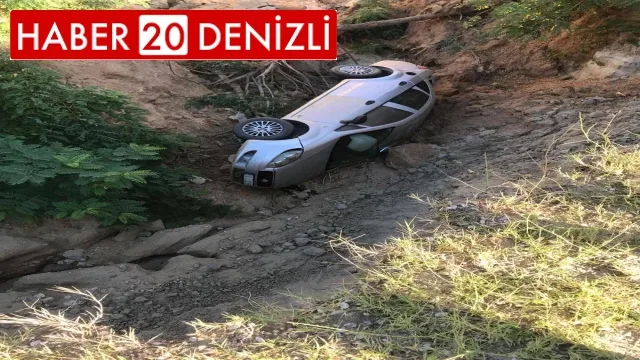 Kontrolden çıkan otomobil uçuruma yuvarlandı: 1 yaralı