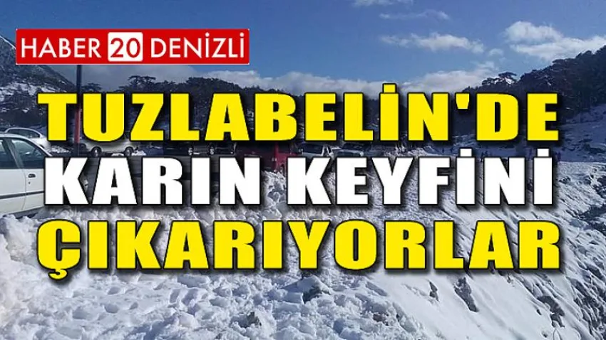 Tuzlabelin'de Karın Keyfini Çıkarıyorlar
