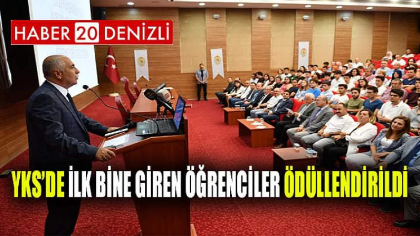YKS’de İlk Bine Giren Öğrenciler Ödüllendirildi