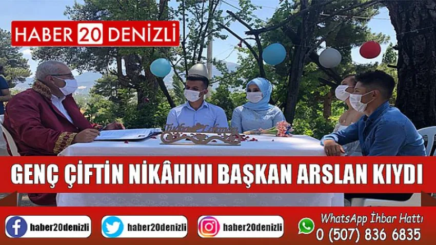 Genç Çiftin Nikâhını Başkan Arslan Kıydı