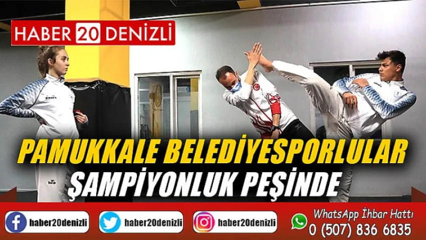 Pamukkale Belediyesporlular şampiyonluk peşinde