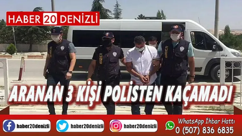 Dolandırıcılıktan aranan 3 kişi polisten kaçamadı