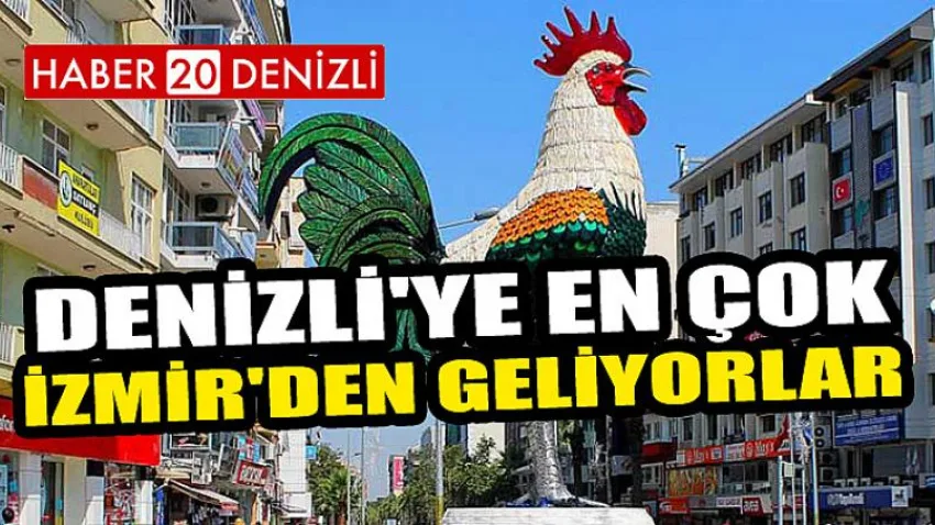 Denizli'ye En Çok İzmir'den Geliyorlar