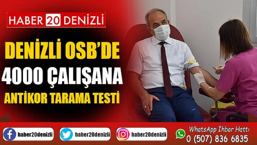 DENİZLİ OSB’de 4000 Çalışana Antikor Tarama Testi