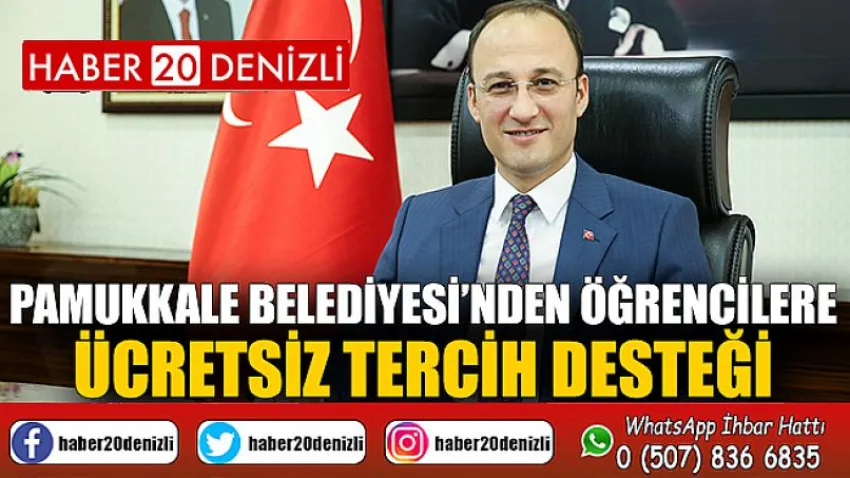 Pamukkale Belediyesi’nden Öğrencilere Ücretsiz Tercih Desteği