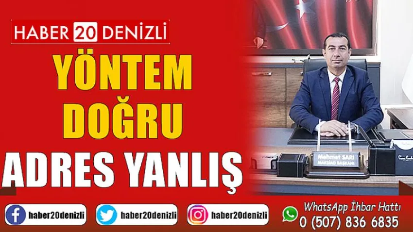 Maksiad Başkanı Sarı: Yöntem Doğru, Adres Yanlış