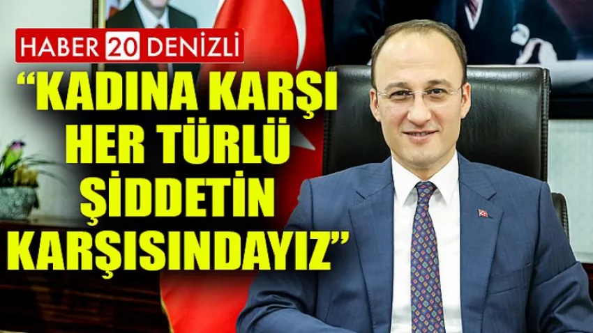Kadına Karşı Her Türlü Şiddetin Karşısındayız