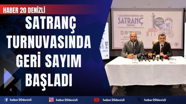Denizli'de uluslararası satranç turnuvasında geri sayım başladı