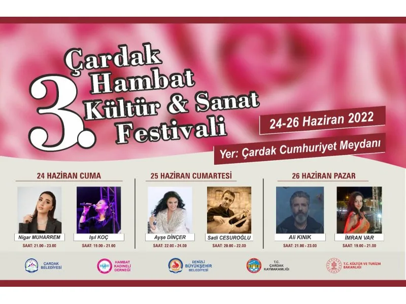 3. Hambat Kültür ve Sanat Festivali’ne davetlisiniz