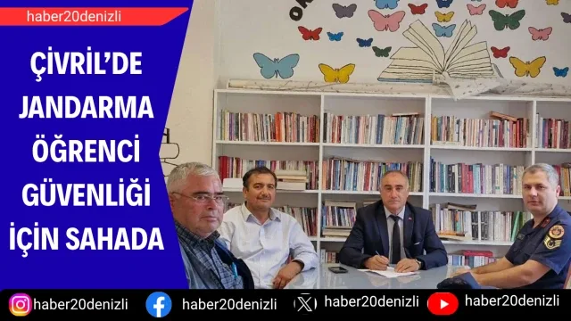 Çivril’de jandarma öğrenci güvenliği için sahada