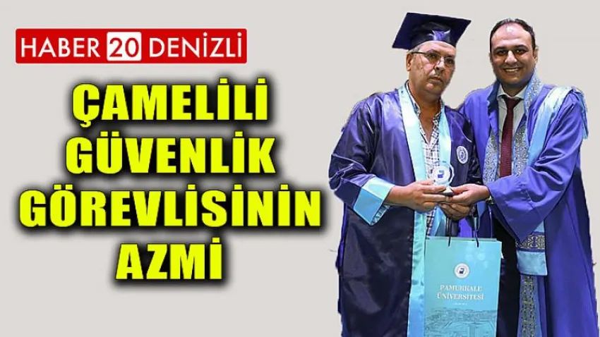 Çamelili Güvenlik Görevlisinin Azmi