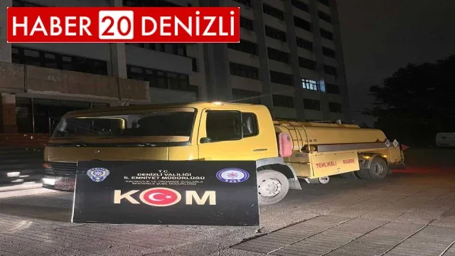 Yakıt tankerinden kaçak akaryakıt çıktı