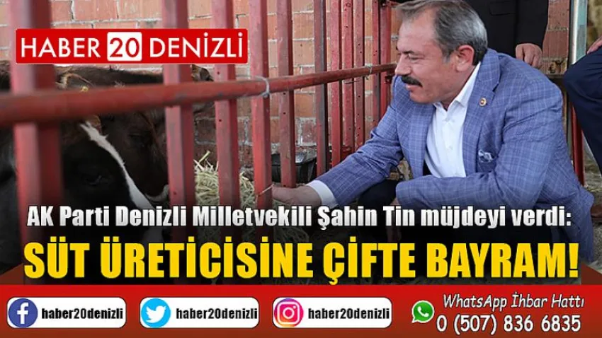 Süt Üreticisine Çifte Bayram!