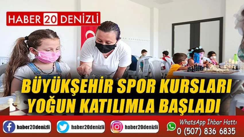 Büyükşehir spor kursları yoğun katılımla başladı