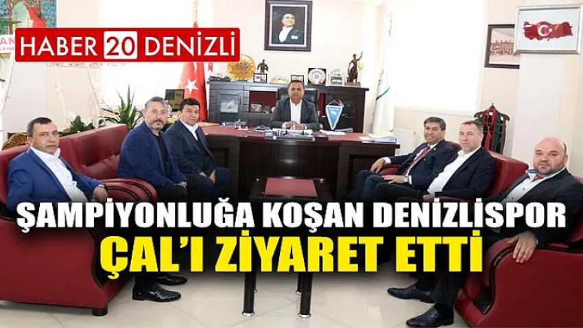 Şampiyonluğa koşan Denizlispor, Çal’ı ziyaret etti