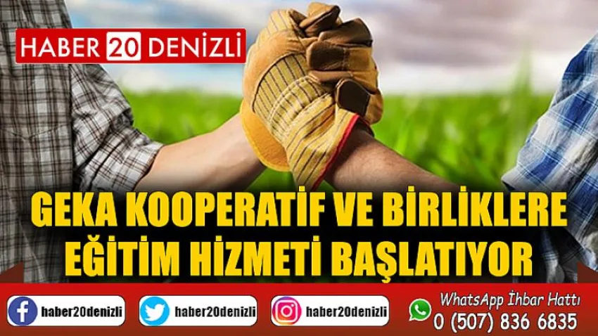 GEKA kooperatif ve birliklere eğitim hizmeti başlatıyor